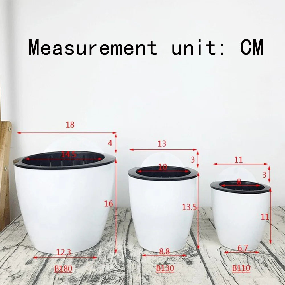 أصيص زهور جداري أوتوماتيكي ماص للماء