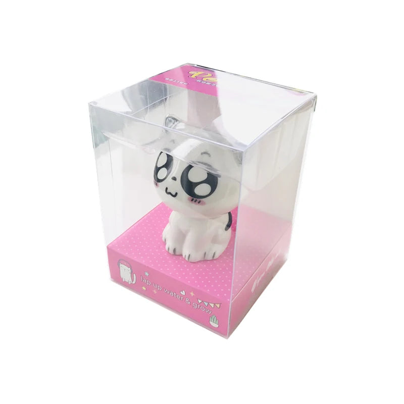 أصيص سيراميك صغير على شكل قطة