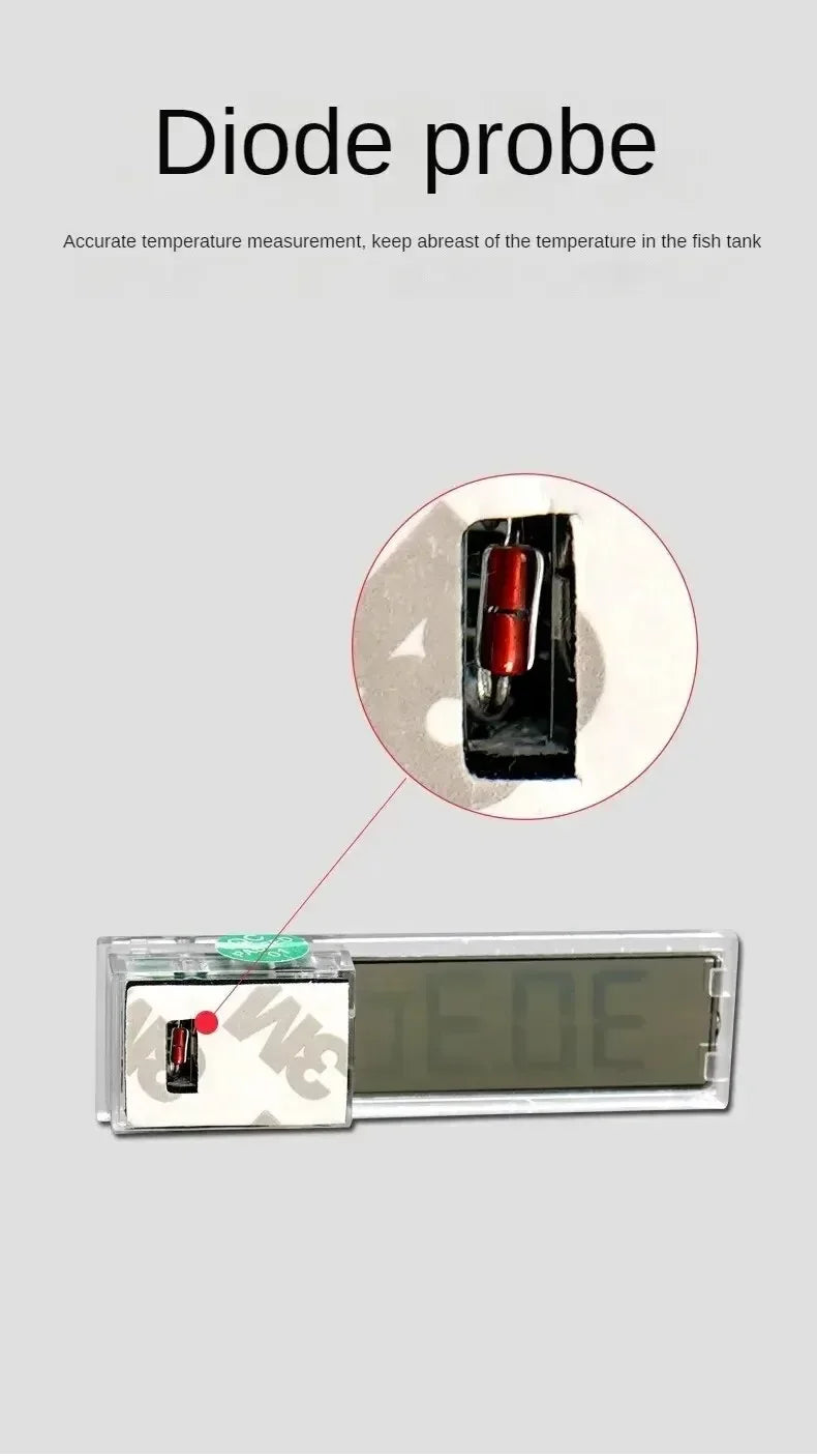 مقياس درجة حرارة دقيق وسهل القراءة لحوض الأسماك