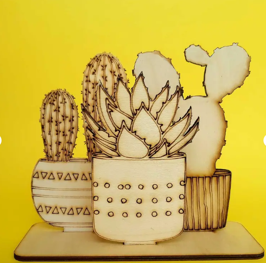 مجموعة الصبارات الخشبية للأطفال